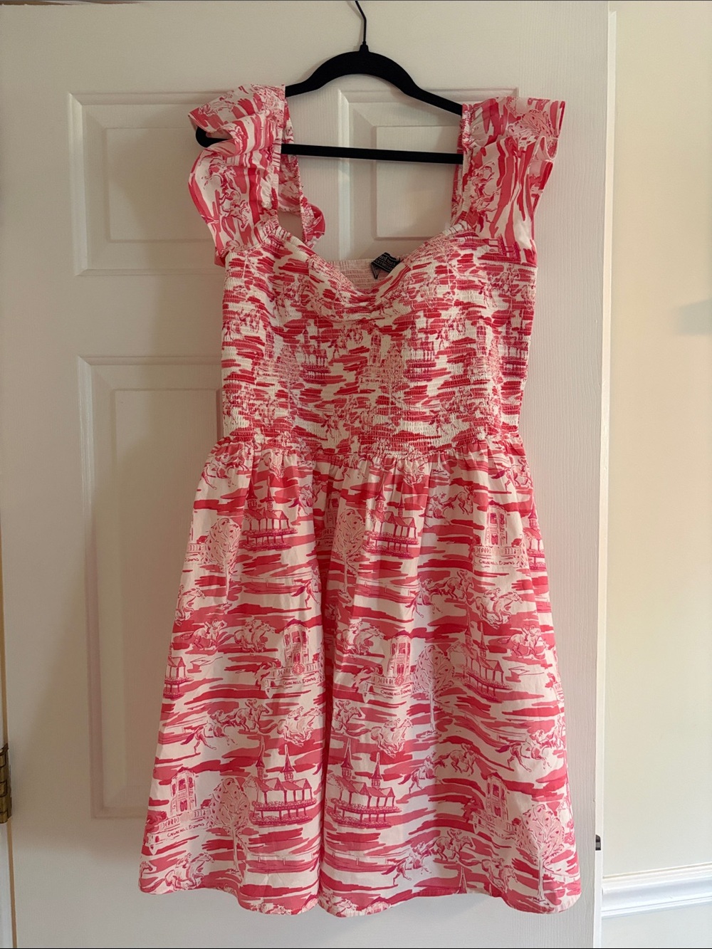 Pink and White Vineyard Vines Kentucky Derby Dress
